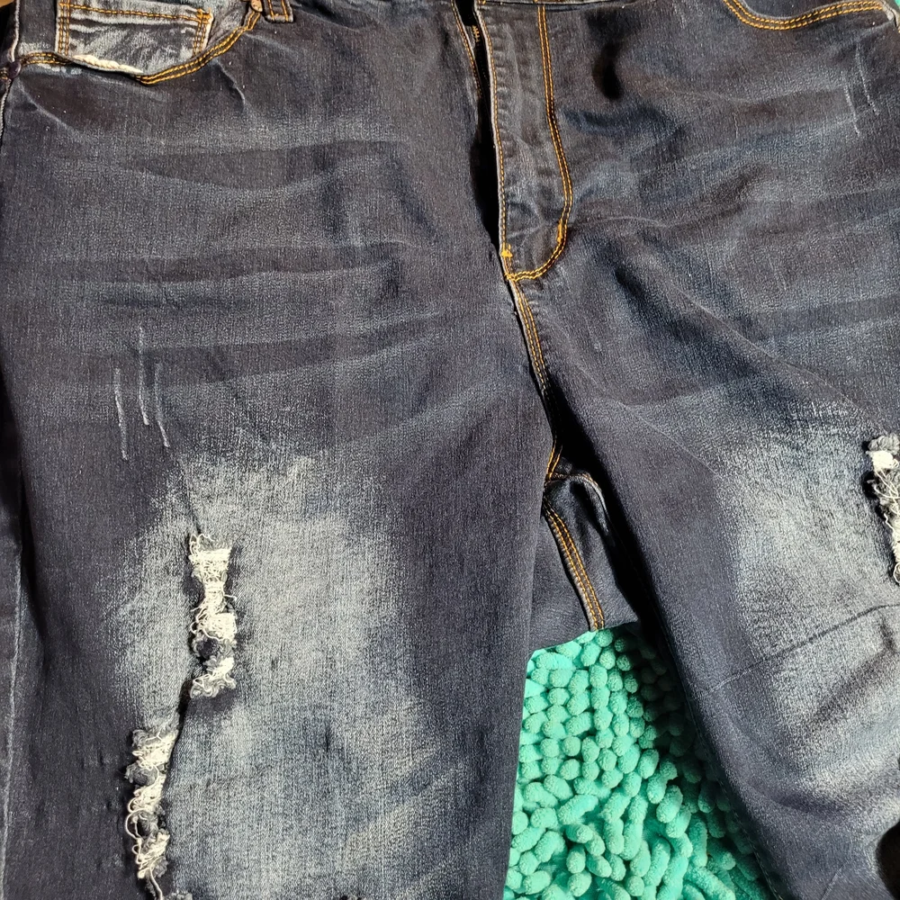 VIP Women's Skinny Jeans - Dark Blue - Picture 2 of 7